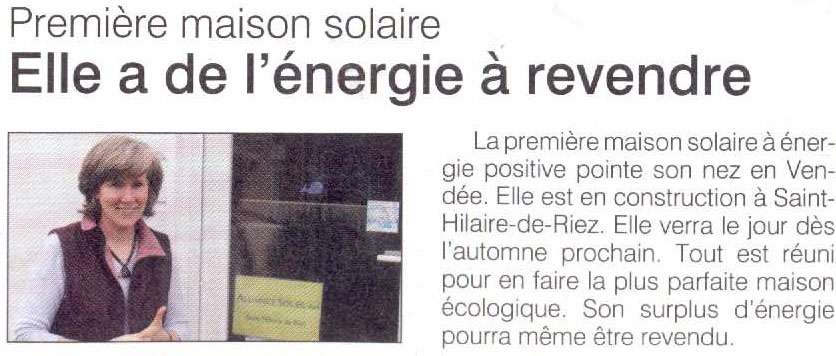 article de presse du magazine du conseil général de Vendée n°94